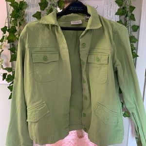 liz claiborne green vintage looking jacket